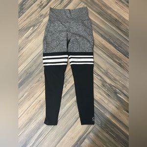 Bombshell sportswear grey thigh high leggings